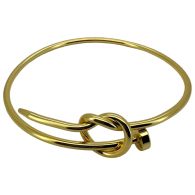 Barbara Knot Gold Plated Bangle