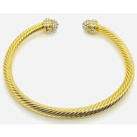 Bali Cable Gold Toned Bangle