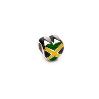 Jamaica Flag Heart Charm