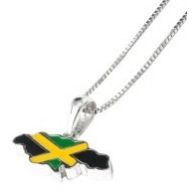 Jamaica Map Pendant