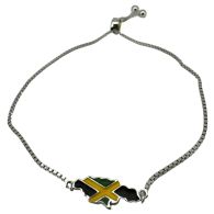 Jamaica Map Bolo Bracelet 