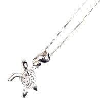 White Turtle Pendant 